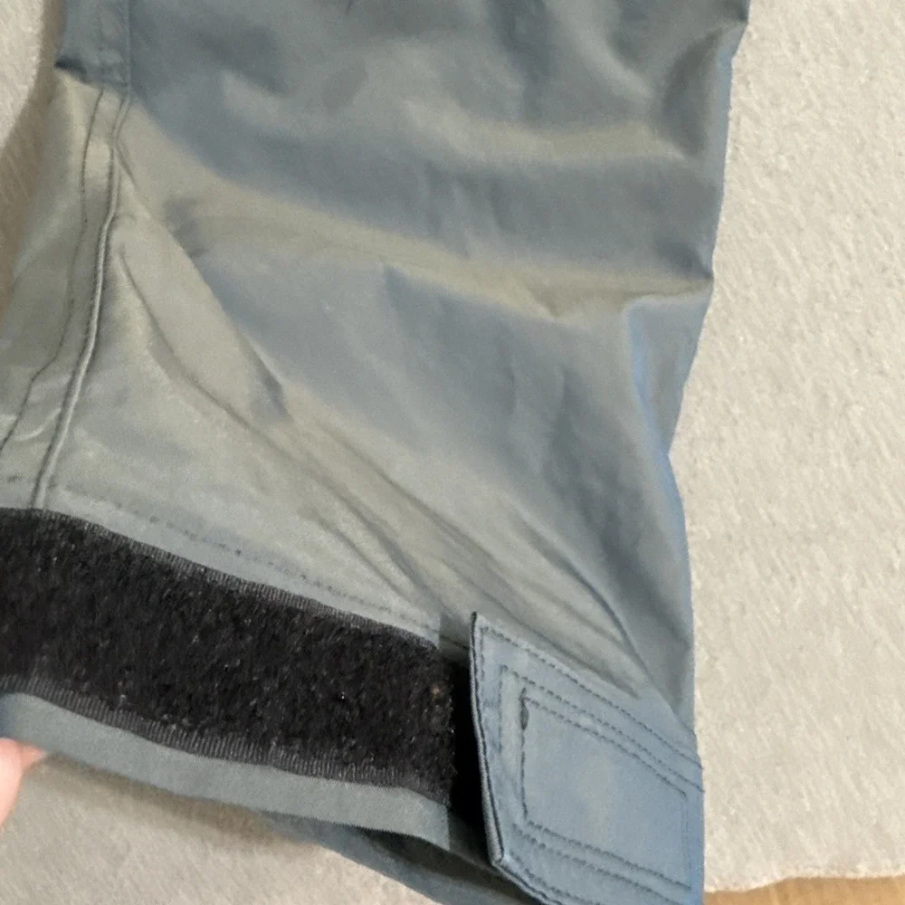 Vintage Pants Mens Large Cargo‎ Combat Nylon IRIDESCENT Zip Pockets Y2K Rave
